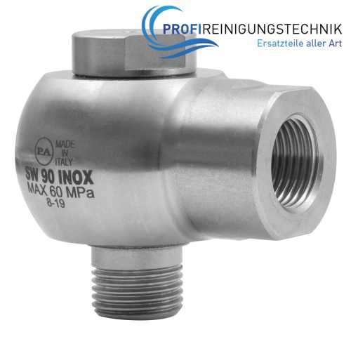 Winkel Drehgelenk 1/2"IG:1/2"AG 600 bar VA