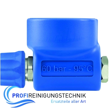 Kugelhahn ST-3100  Edelstahl Gummigeschützt blau Eingang: 1/2" IG / Ausgang: ST-3100