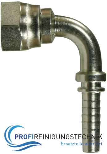 Dichtkegelpressnippel mit Rohrgewinde DKR / AGR 90º Edelstahl mit 60°-Dichtkegel Nippel 90°-Bogen