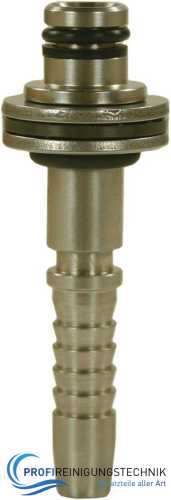 Waschgerätepressnippel Drehbar 11 mm. Edelstahl. Typ 03 & 04