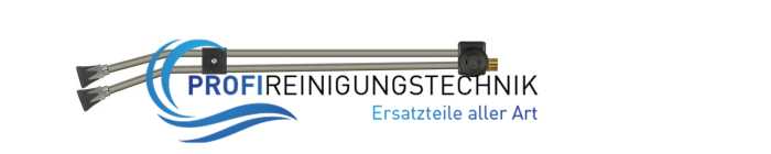 Doppelstrahlrohr mit Ventil ST-54 seitlich und Düsenschutz ST-10 seitliches Messing Regulierventil