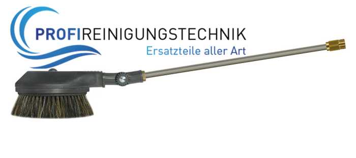 Bürste mit Gelenk und Strahlrohr