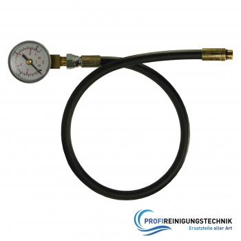 Prüfmanometer 0-16 bar 1/8" mit Schlauch