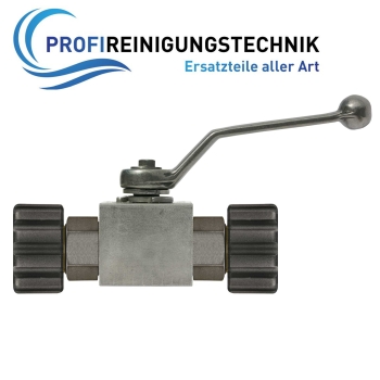 Kugelhahn mit Verschraubung Stahl verzinkt