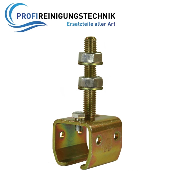 Höhenverstellbare Muffe + Doppelwandwinkel 28 x 30 mm Profil