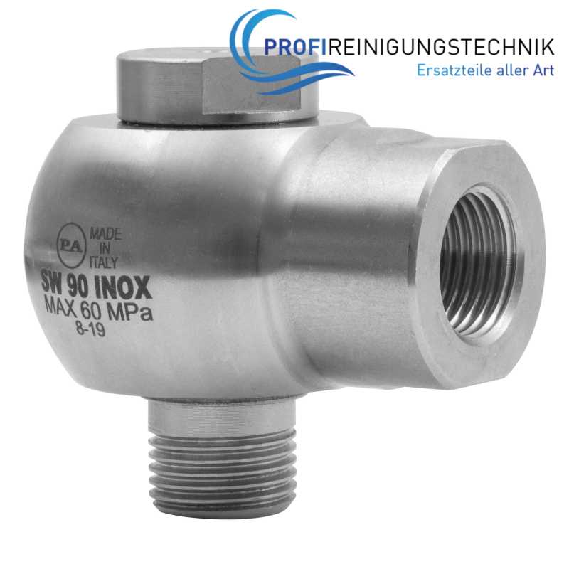 Winkel Drehgelenk 1/2"IG:1/2"AG 600 bar VA