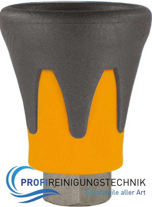 2-Komponenten Düsenschutz ST-10 Schwarz/Orange Edelstahl