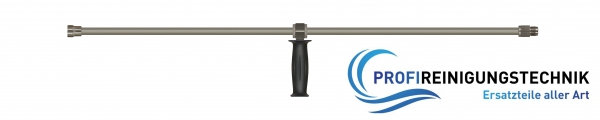 Höchstdruckstrahlrohr Lanze ST-3600-500 mm 1/2"AG:1/4"IG Edelstahl1/2"AG Stahlrohr mit Handgriff und Muffe 1/4"IG NPT aus Edelstahl ohne Hochdruckdüse. Max. 600 bar / 150°C