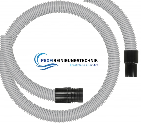 Schlauch grau konfektioniert 2,5m kpl. 38/58mm