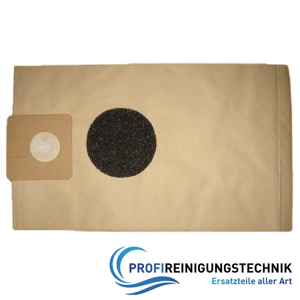 Saugertüte Papier Filtertüte doppellagig inkl. Motorschutzfilter Typ: S10,SW 15, (022.430);PE Beutel