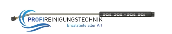 Strahlrohr mit Isolierung ST-9 und Düsenschutz ohne Mundstück 15° abgewinkelt Edelstahl