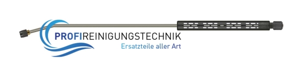 Strahlrohr mit Isolierung ST-9 und Düsenschutz ohne Mundstück 15° abgewinkelt Edelstahl