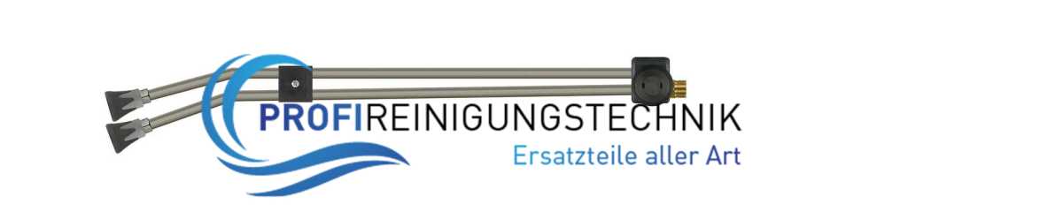 Doppelstrahlrohr mit Ventil ST-54 seitlich und Düsenschutz ST-10 seitliches Messing Regulierventil