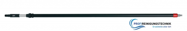 Aluminium Teleskopstiel mit isoliertem Griff. Schlauchtülle passend für 1/2" und 3/4"  Durchmesser 50mm /  Länge 1.630 - 2.750 mm  /  Max. 50°C