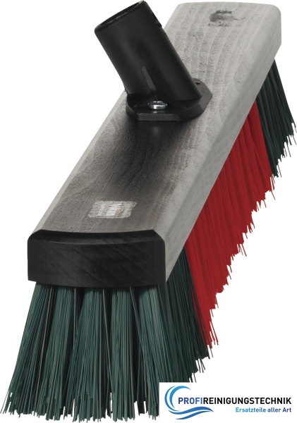 Werkstattbesen PVC mit Schraubfassung 665 mm Holzaufnahme mit Schraubfassung für Stiele. Zum Kehren von nassem, öligem Abfall geeignet. Temperatur 60°C