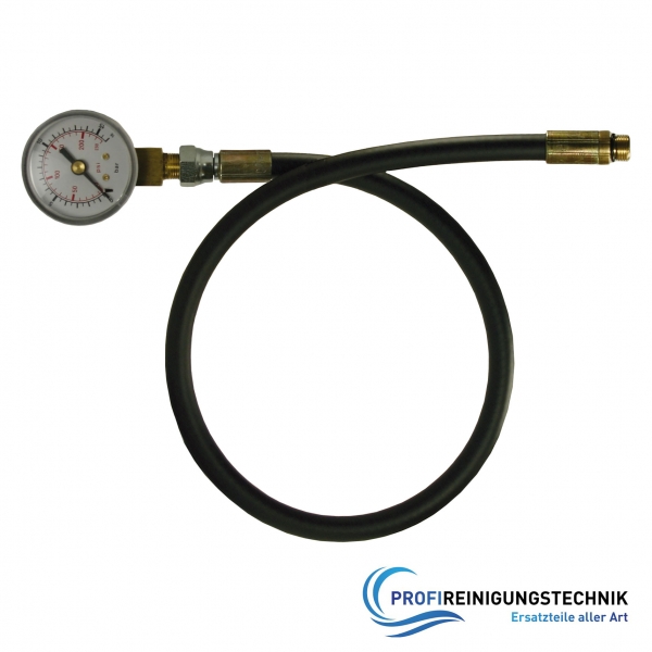 Prüfmanometer 0-16 bar 1/8" mit Schlauch