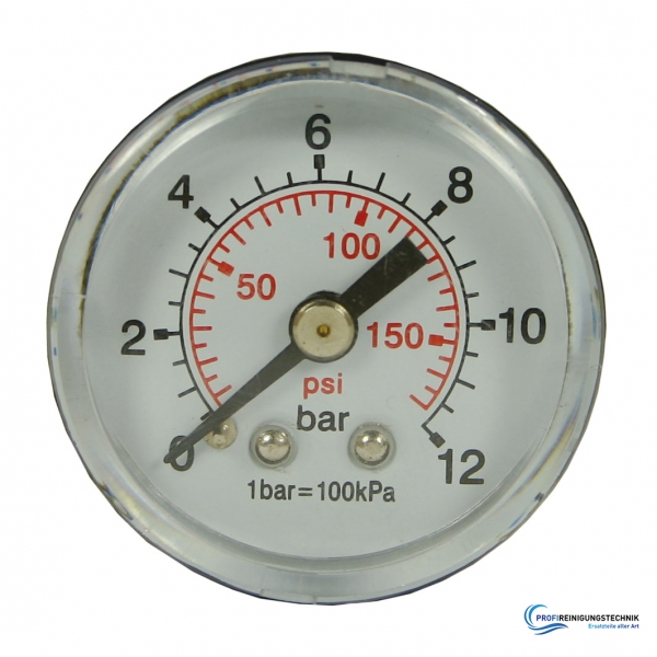 Manometer Ungedämpft - 12 bar