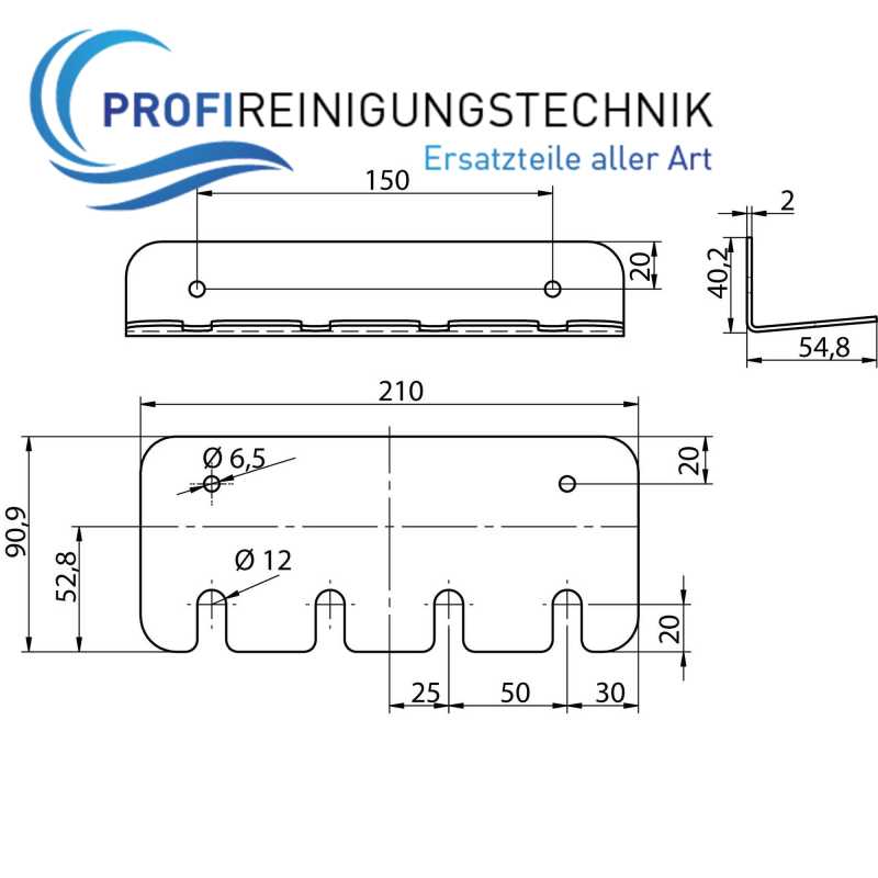 Strahlrohrhalter Edelstahl