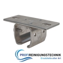 Deckenbefestigungsmuffe Edelstahl V2A für Profil 28 x 30 mm Lochmaß 63 mm 40 mm lang