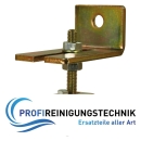 Höhenverstellbare Muffe + Doppelwandwinkel 28 x 30 mm Profil