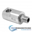 Drehgelenk Mosmatic DGE 90° Gehäuse Messing vernickelt. 1-fach kugelgelagert. Max. 275 bar