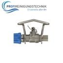 Kugelhahn Edelstahl mit Sicherungsbügel 1/2