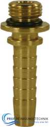 Pressnippel mit Rohrgewinde RR Messing. O-Ring