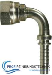 Dichtkegelpressnippel mit Rohrgewinde DKR / AGR 90º Edelstahl mit 60°-Dichtkegel Nippel 90°-Bogen