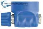 Kugelhahn Edelstahl Gummigeschützt blau Eingang: 1/2