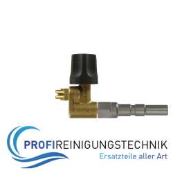Doppelstrahlrohr Messing. Inkl. Niederdruckdüse Stecknippel KW