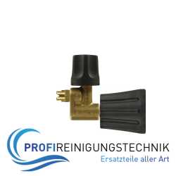 Doppelstrahlrohr Messing. Inkl. Niederdruckdüse HV M22 dreh.