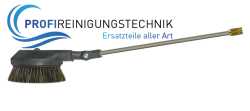 Bürste mit Gelenk und Strahlrohr