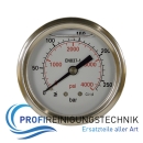 Manometer glyceringedämpft Gehäuse Edelstahl 1/4