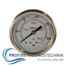 Manometer glyceringedämpft Gehäuse Edelstahl Eingang hinten