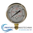 Manometer glyceringedämpft Gehäuse Edelstahl Eingang unten